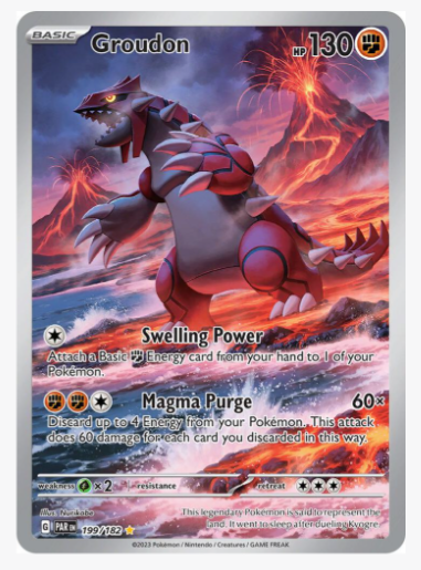 Groudon - 199/182 - SV04: Paradox Rift (PAR)